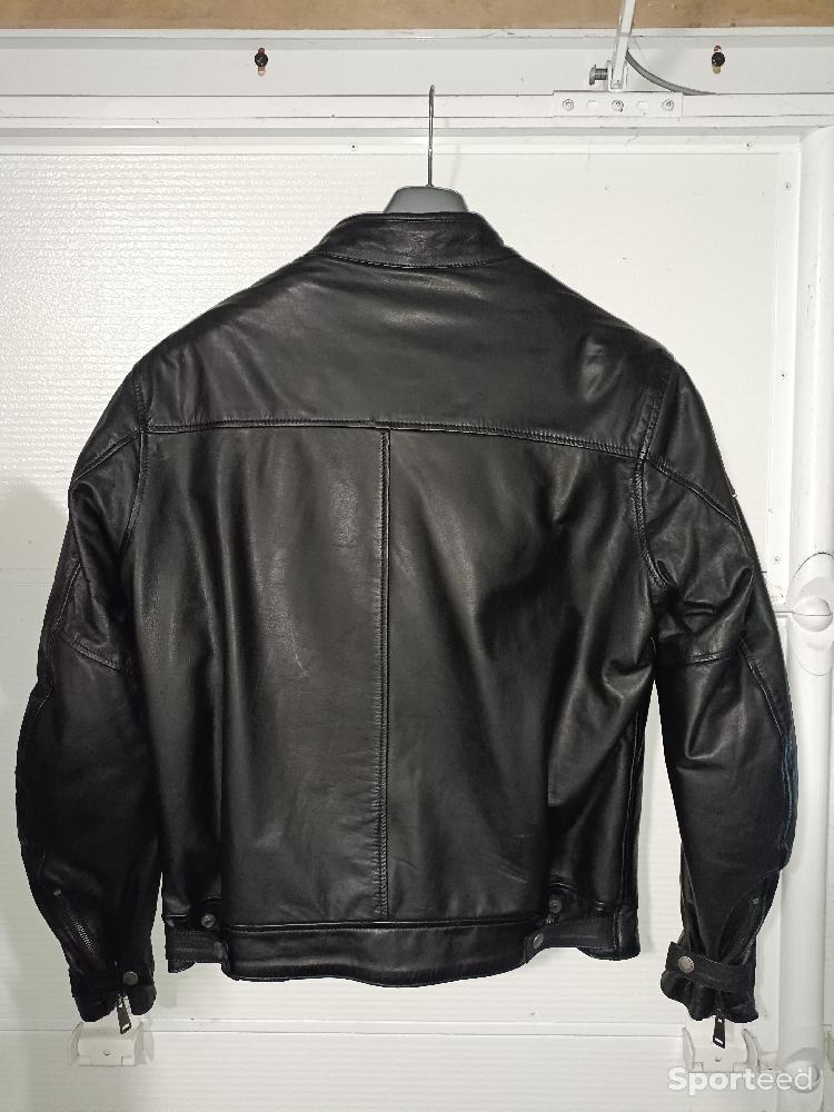 Moto route - blouson cuir helstons - photo 2