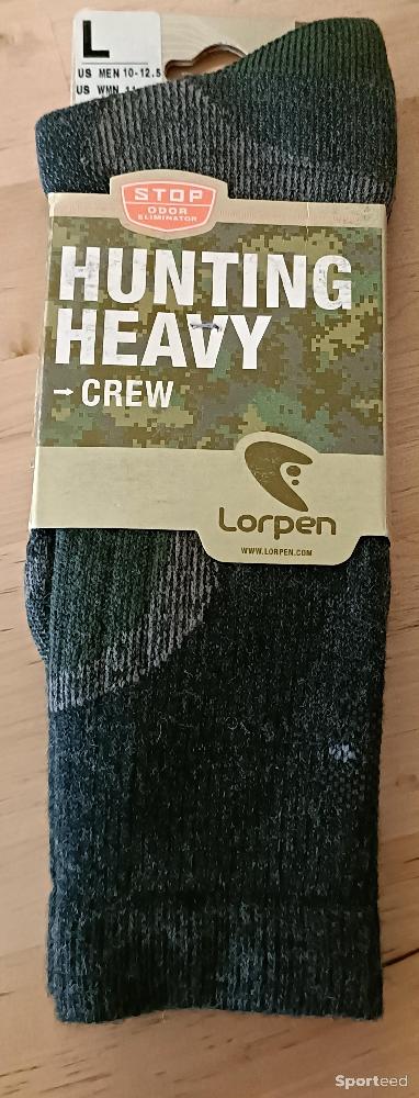 Randonnée / Trek - Chaussettes Lorpen Hunting Heavy Crew - Taille L (47-50) - Neuf avec Étiquette - photo 1