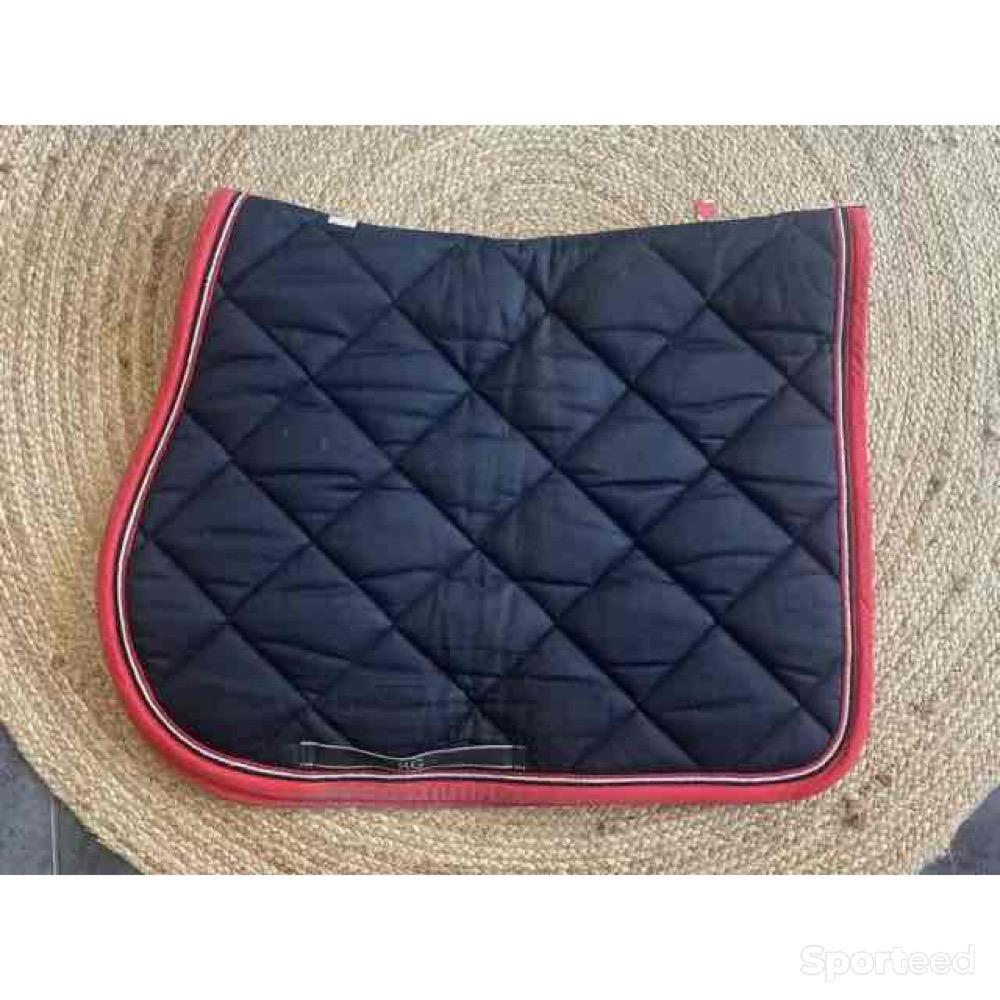 Equitation - Tapis RG sport noir et rouge   - photo 1