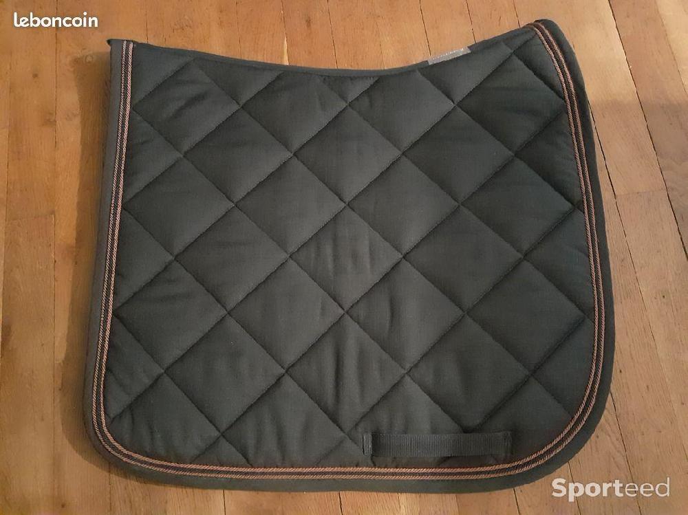 Equitation - Tapis dressage Esperado anthracite 3 cordons taille cheval - photo 1