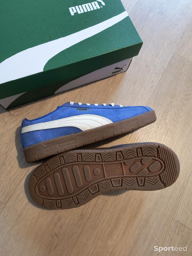 Sportswear - Baskets chaussures Puma en cuir bleu neuves  - photo 2