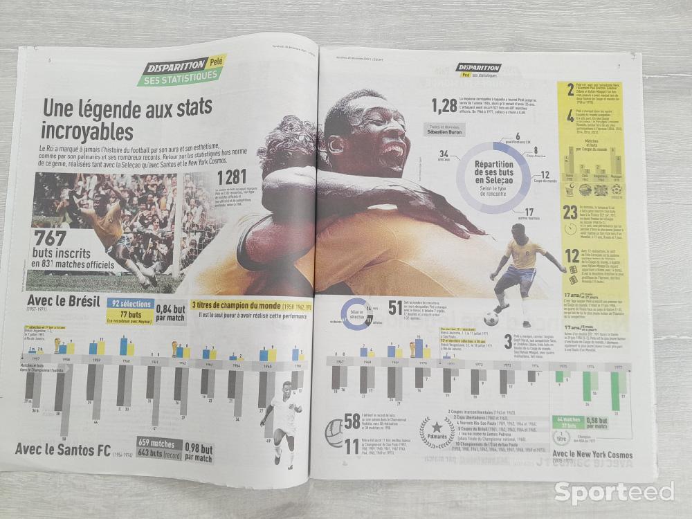 Librairie du sportif - Journal l'equipe Pelé  - photo 3