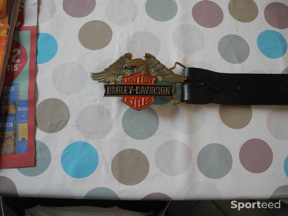 Moto route - Ceinture cuir Harley-Davidson - photo 2