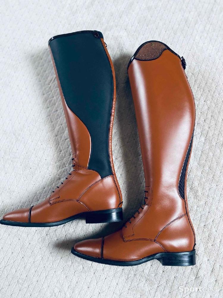 Equitation - Bottes d’équitation Pétrie cognac taille 40 mollet M - photo 2