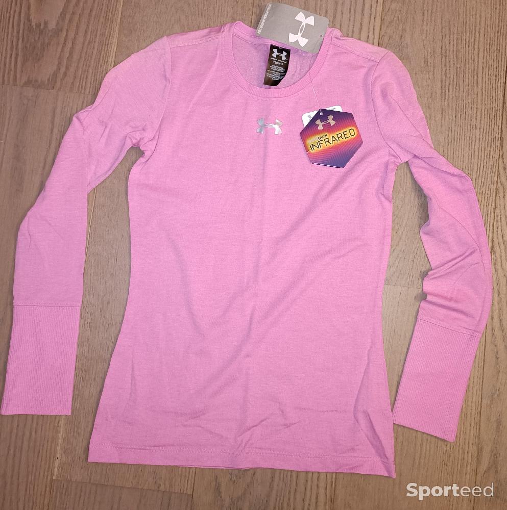 Ski de fond - Top Under Armour Cold Gear Infrared Girl Rose Taille Small - photo 1