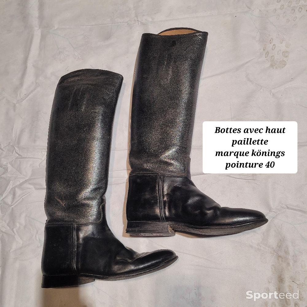 Equitation - Bottes avec haut paillettes marque königs pointure 40   - photo 2