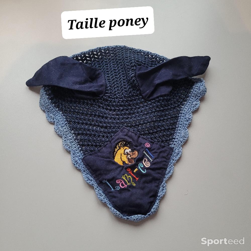 Equitation - Bonnet bleu marine lamicell taille poney - photo 1