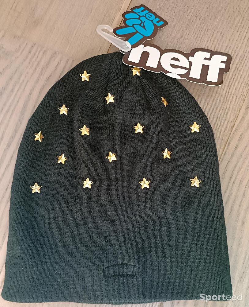 Ski alpin - Bonnet Neff Gold Star Beanie Noir TU - Neuf avec étiquette - photo 1