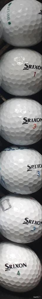 Golf - Lot de 10 balles de golf d'occasion blanches Srixon  - photo 1