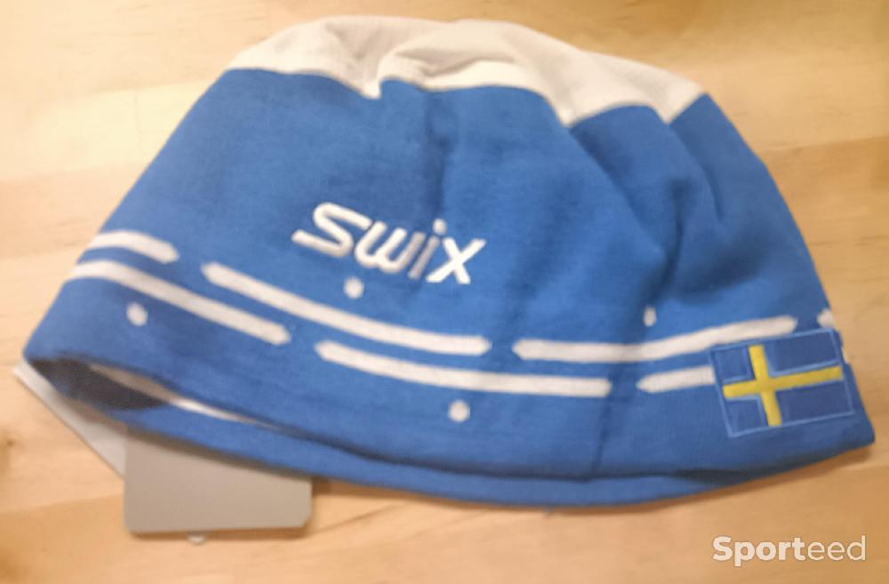 Ski de fond - Bonnet ski de fond Suède Swix - Bleu Jaune - Taille TU - photo 2