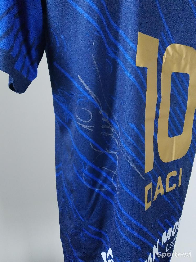 Football - Maillot Match Issued et signé par Erdon Daci du SK Beveren avec certificat - photo 2