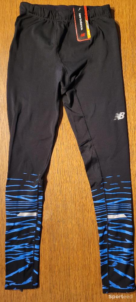 Course à pied route - Collant running bleu/noir homme New Balance Taille S - photo 1