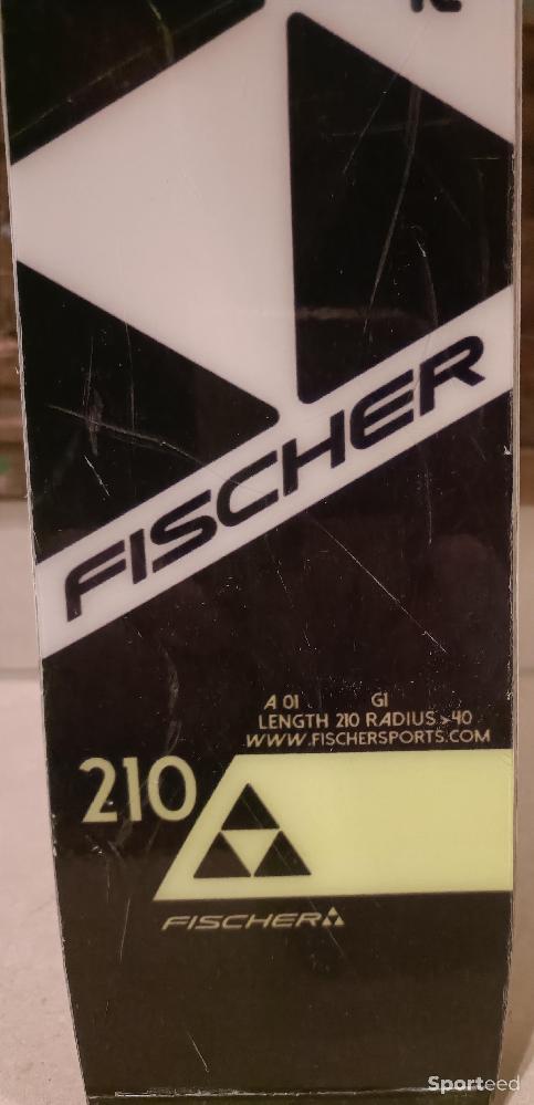 Ski alpin - Skis Fischer RC4 SG FIS 210 cm + Fixations Z17 - photo 2