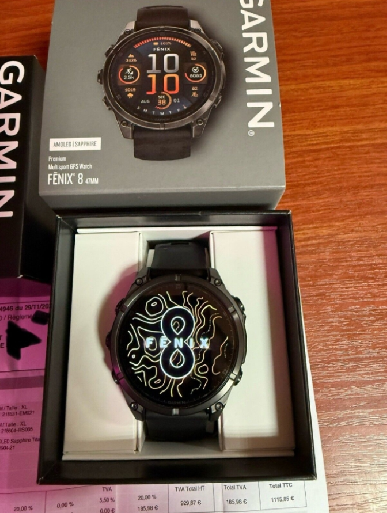 Golf - Garmin Fenix 8 Amoled Sapphire Titane 47Mm - photo 1