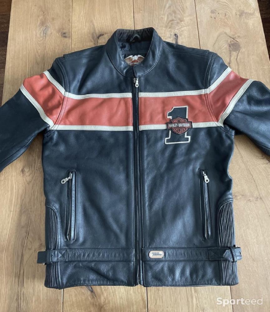 Moto route - Blouson cuire harley Davidson  - photo 2