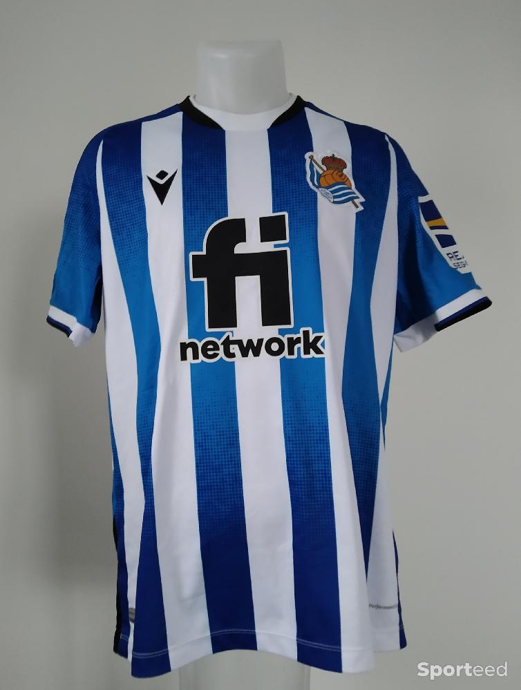 Football - Maillot Real Sociedad porté et signé par Cristian Portu - photo 4