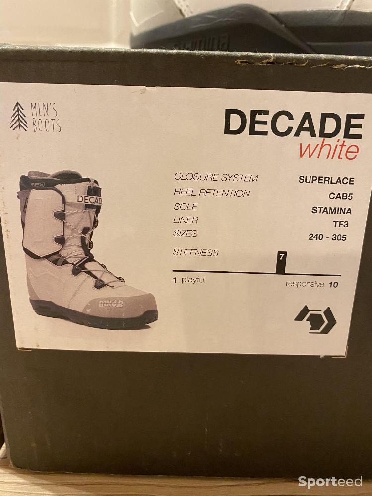 Snowboard - Boots snowboard Northwave Decade white - photo 2