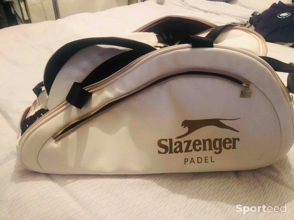 Padel - Sac Padel Slazenger bon état, blanc et or  - photo 1