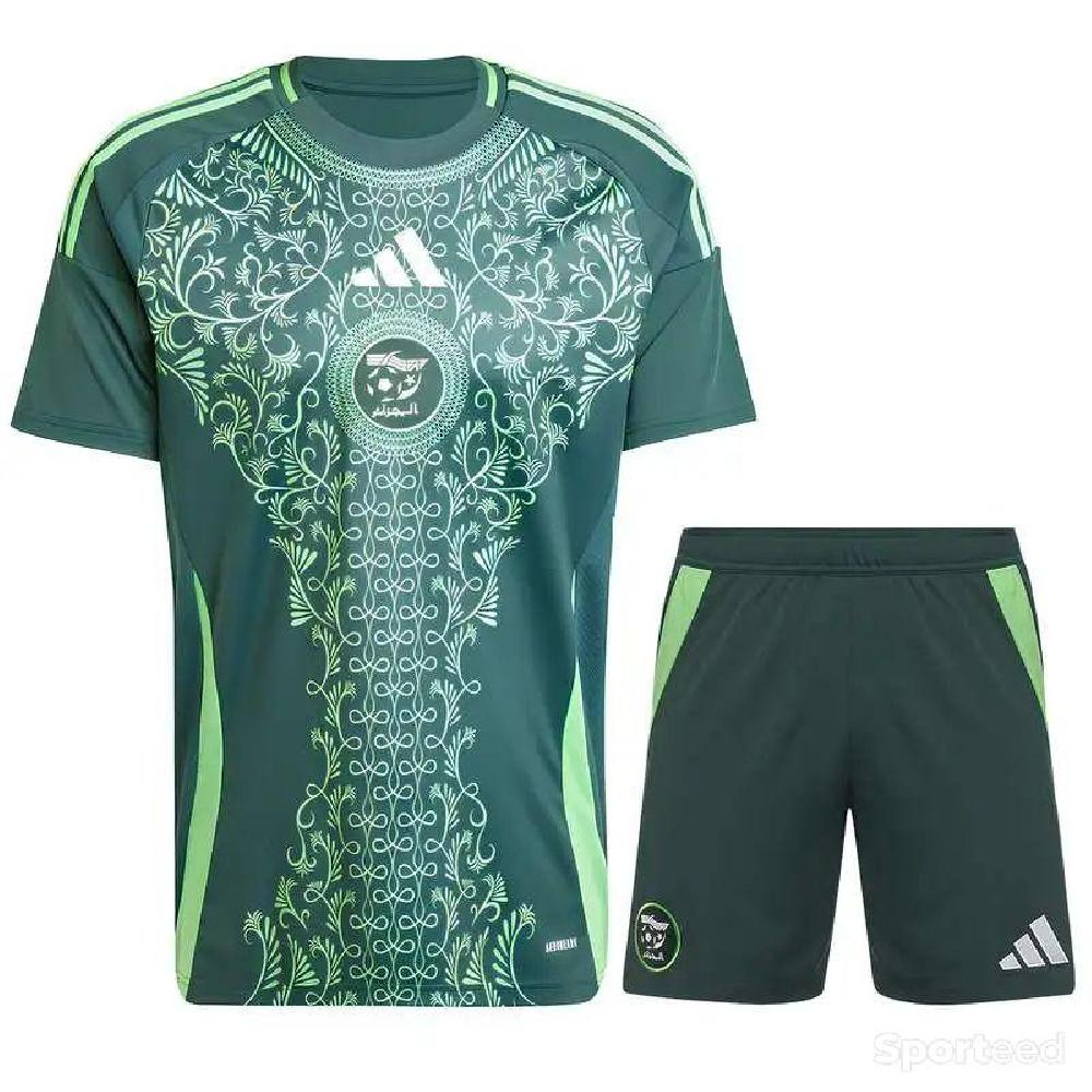 Football - ADIDAS - Ensemble Maillot et Short ALGERIE Extérieur 2024/2025 - Officiel - Vert - photo 1