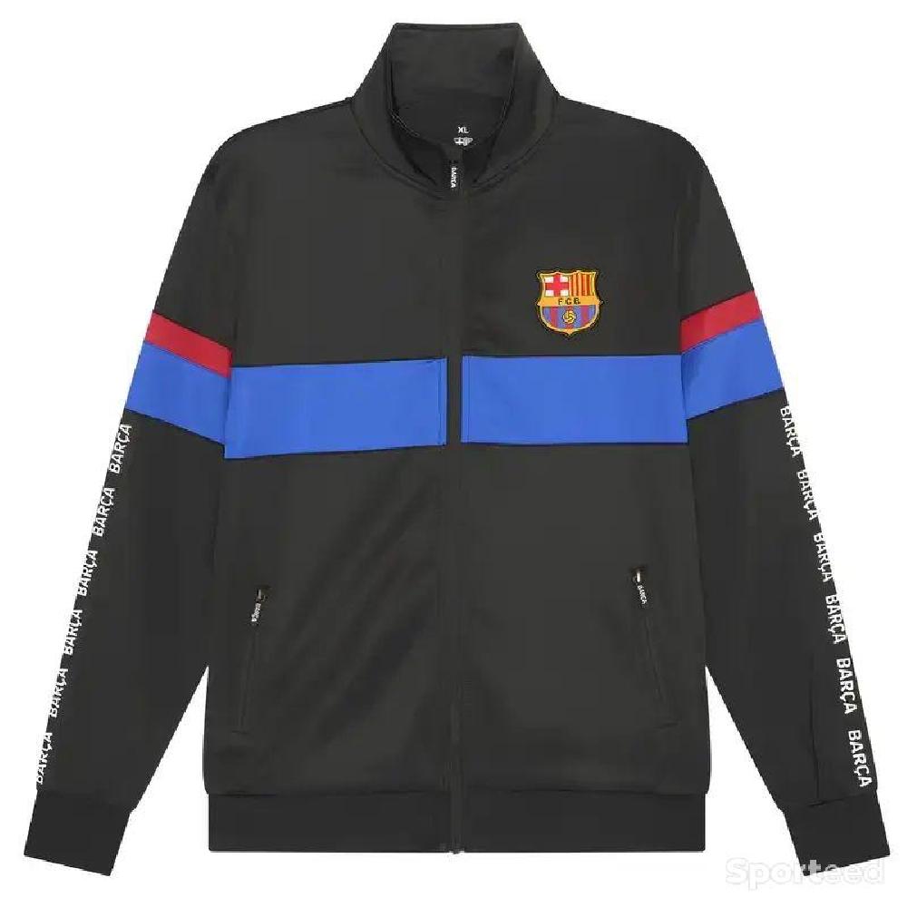 Football - Survêtement FC Barcelone Enfant 2024/2025 - Officiel - Noir Bleu Rouge - photo 4