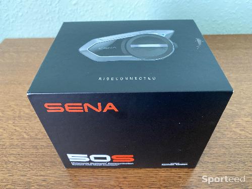Moto route - Kit de communication intercom moto Bluetooth SENA 50S solo - photo 5