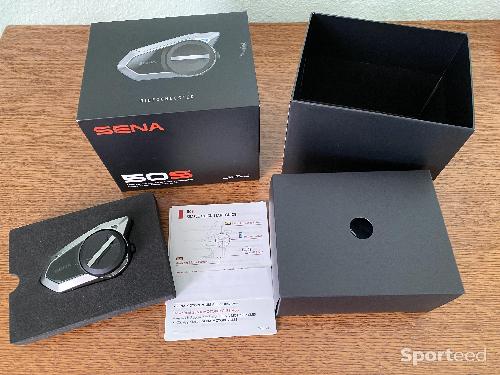 Moto route - Kit de communication intercom moto Bluetooth SENA 50S solo - photo 5