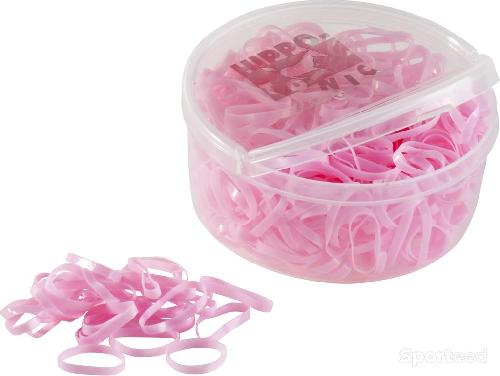 Elastiques Silicone, boîte de 450 rose
