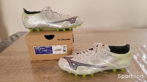 Football - Crampons Mizuno Alpha 2 Elite AG T40,5 (portées 2 fois) - photo 5