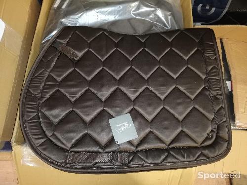 Equitation - TAPIS mixte QHP marron cheval ou poney - photo 3