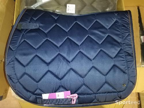 Equitation - TAPIS mixte QHP marine cheval ou poney neuf - photo 3