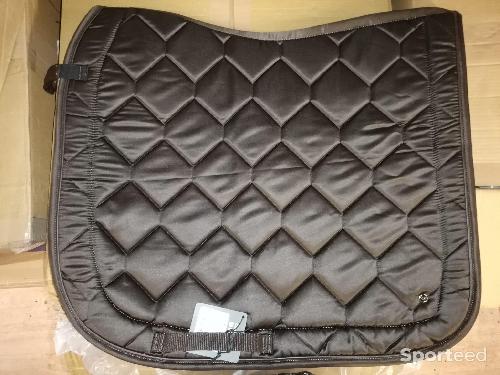 Equitation - TAPIS mixte QHP DRESSAGE marron cheval ou poney neuf - photo 3