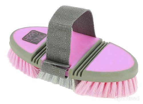Brosse Douce Nylon « Softgrip » Flexible rose