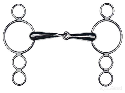 Mors Réglable 4 Anneaux Creux 135mm