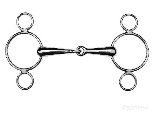 Mors Réglable 3 Anneaux 125mm