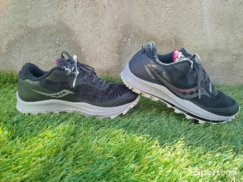 Course à pied trail - Saucony trail peregrine 11 GTX gore-tex  - photo 6