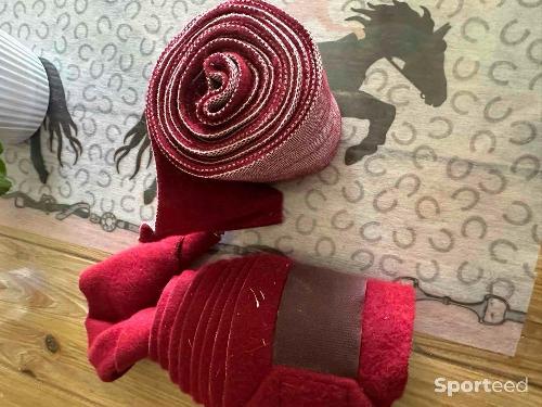 Equitation - 2 bandes rouges et blanches - photo 3