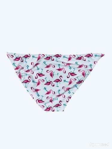 Natation - Bas maillot de bain blanc motif flamants roses Ardène Basic - photo 3