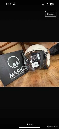 Moto route - MARKO - Casque Boréal Beige moto - photo 6