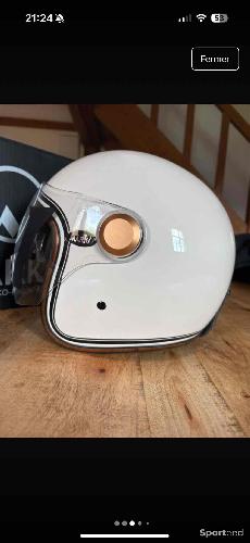 Moto route - MARKO - Casque Boréal Beige moto - photo 6