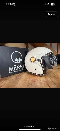 Moto route - MARKO - Casque Boréal Beige moto - photo 6