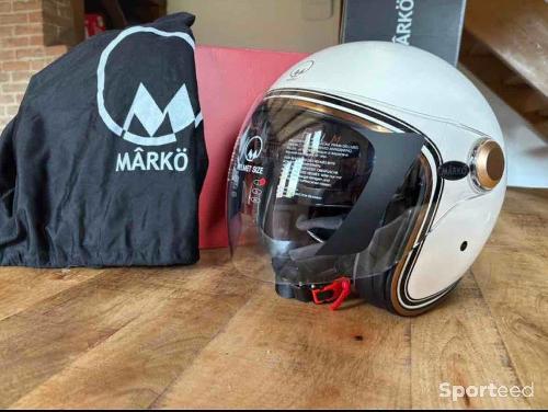 Moto route - MARKO - Casque Boréal Beige moto - photo 6