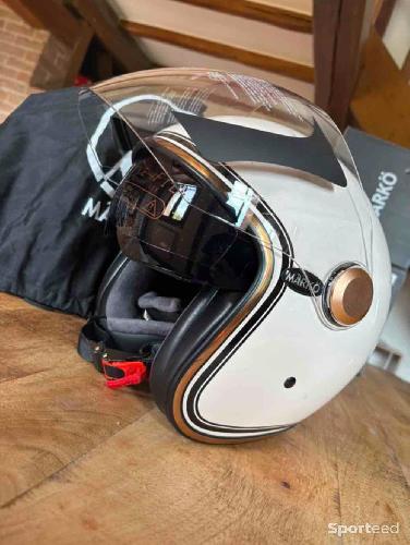Moto route - MARKO - Casque Boréal Beige moto - photo 6