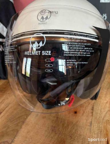 Moto route - MARKO - Casque Boréal Beige moto - photo 6