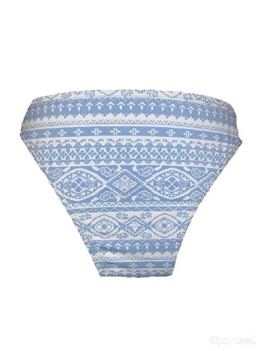 Natation - Bas maillot de bain bleu ciel motifs ethniques Ardène Swim - photo 3