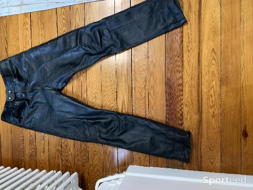 Moto route - PANTALON MOTO ROUTE  CUIR - photo 3