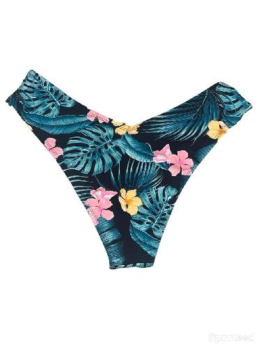 Natation - Bas maillot de bain motif floral échancré Ardène Swim - photo 4