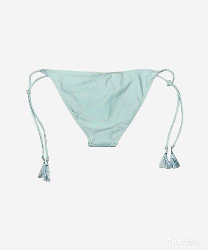 Natation - Bas maillot de bain bleu ciel bordure texturée – Ardène Swim - photo 3