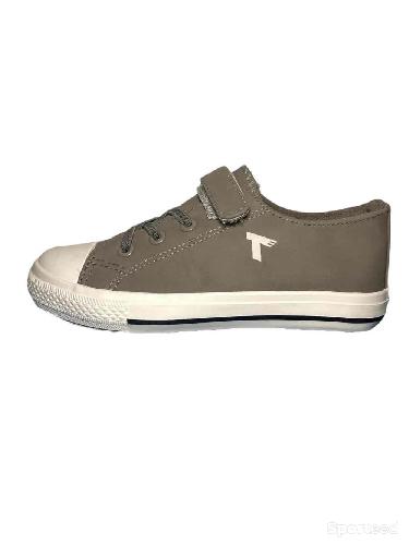 Sportswear - Baskets chaussures Tams Grise à scartch garçon - photo 5
