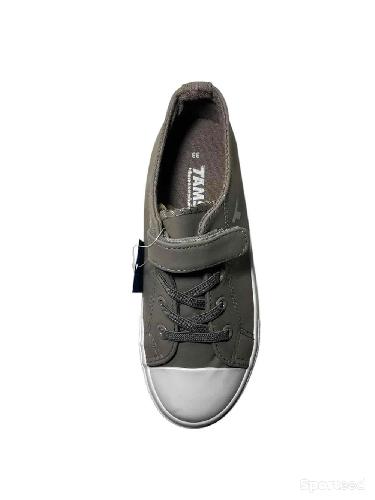 Sportswear - Baskets chaussures Tams Grise à scartch garçon - photo 5