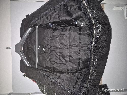 Moto route - Blouson moto Rev'it QUANTUM AIR Noir Rouge Fluo - photo 5